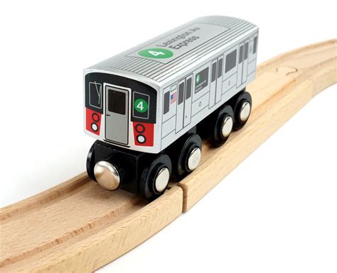 Munipals New York City Subway Wooden Railway (A Division/IRT) 4 Train ...