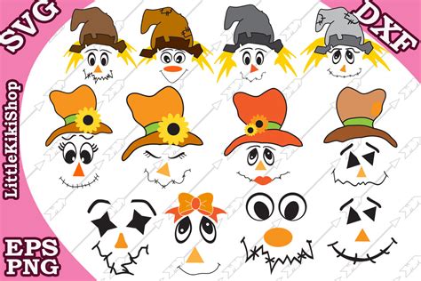 Scarecrow Svg Halloween Svg,Scarecrow Face svg,Thanksgiving (295436 ...