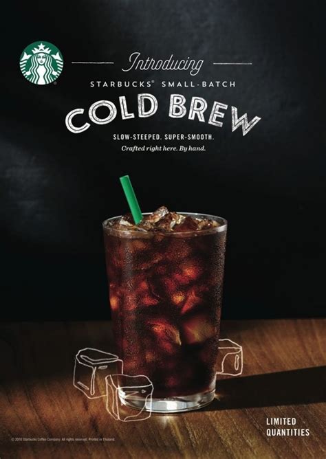 สัมผัสสุนทรียรสของกาแฟรูปแบบใหม่ Starbucks Cold Brew Coffee | Brand Inside