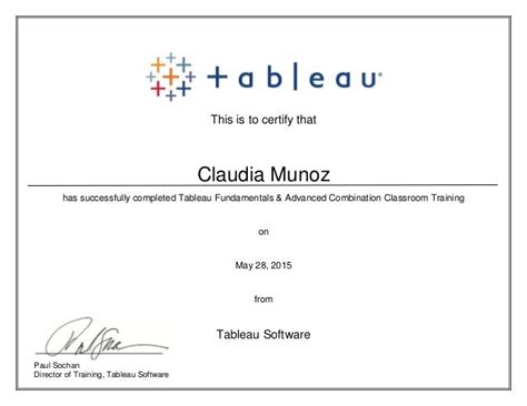 Tableau Certification