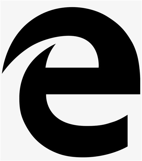 Microsoft Edge Icon - Microsoft Edge Black Icon - Free Transparent PNG Download - PNGkey