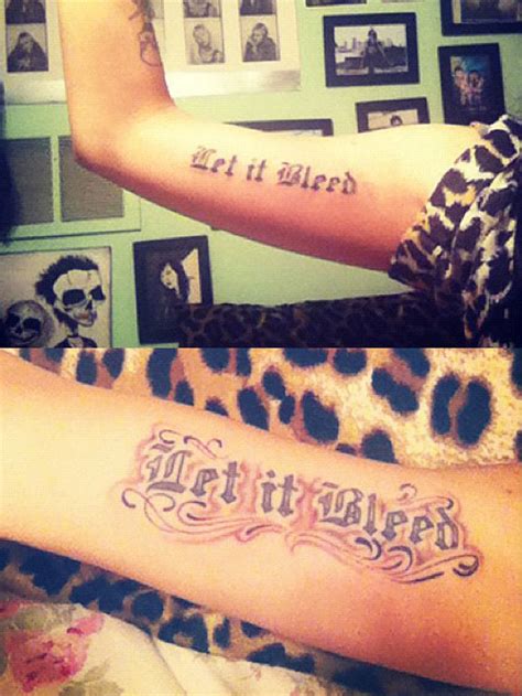 Hanna Beth Merjos "Let It Bleed" Bicep Tattoo | Steal Her Style