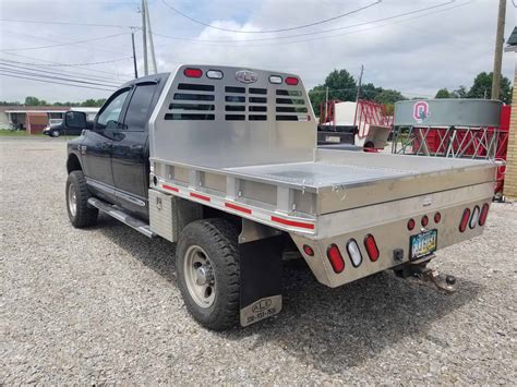 84" x 88" Short bed Aluminum Flatbed | Amos Livestock Equipment, LLC