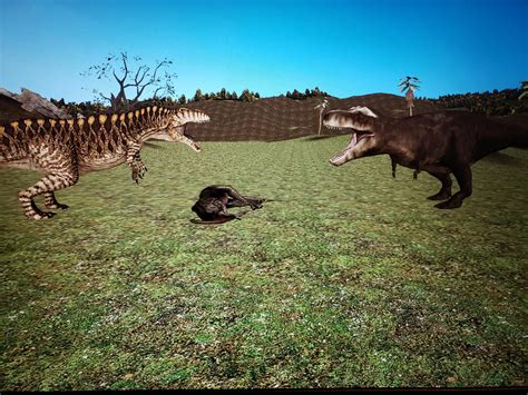 T-rex vs Acrocanthosaurus. by Sonadowhater on DeviantArt