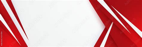 Modern red and white abstract banner background. Template corporate banner concept red black ...