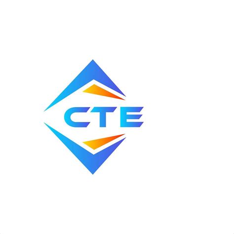 CTE abstract technology logo design on white background. CTE creative initials letter logo ...