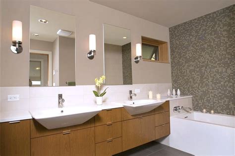 modern vertical wall sconces + bathroom - Google Search | Bathroom wall sconces, Modern bathroom ...