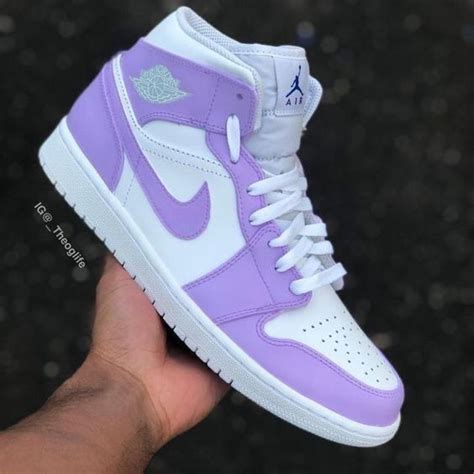 JORDAN 1 PURPLE PASTEL | Jordan shoes girls, Cute sneakers, Cute nike shoes