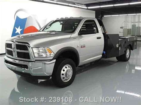 Dodge Ram 3500 4X4 REG CAB DIESEL DRW FLATBED (2012) : Commercial Pickups