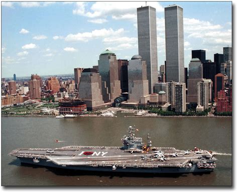 USS JOHN F KENNEDY AIRCRAFT CARRIER NYC 8x10 SILVER HALIDE PHOTO PRINT ...