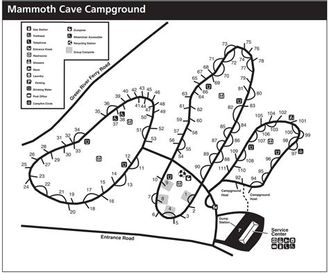 Mammoth Cave Campground Map - TMBtent