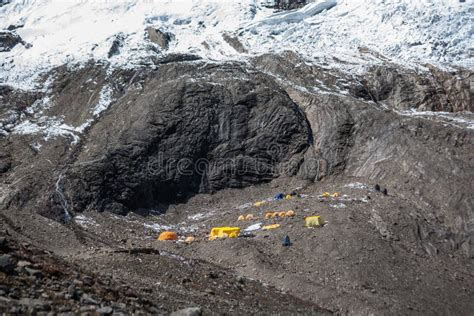 Manaslu base camp, Nepal stock photo. Image of himalaya - 110863372