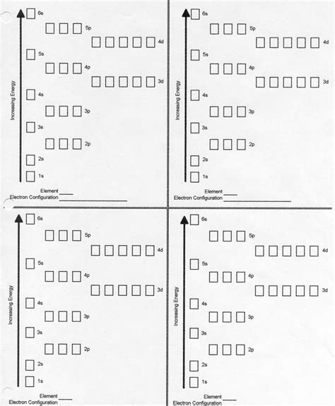 Orbital Diagram Worksheet - Printable Word Searches