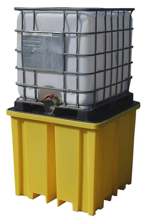 Northrock Safety / 4-Way Single IBC Spill Containment Pallet with Grate ...