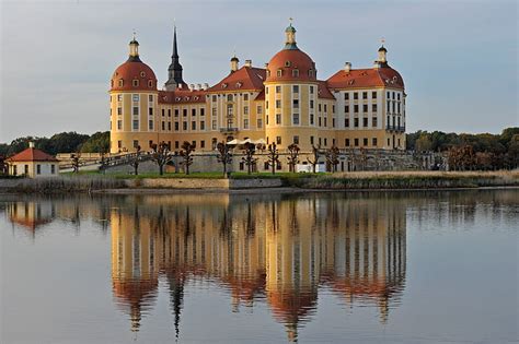 HD wallpaper: pond, castle, Germany, Saxony, Moritzburg | Wallpaper Flare