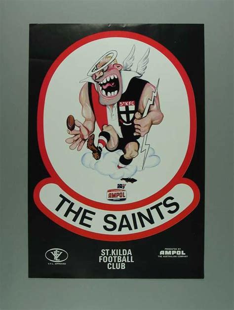 Poster, St Kilda Football Club mascot c1970s - Australian Sports Museum