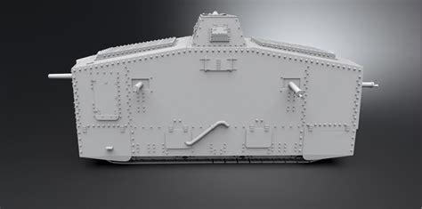 A7V Tank Scale model 3D model 3D printable | CGTrader