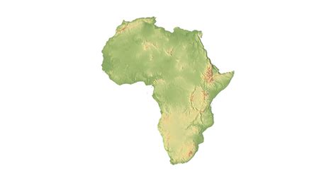 Africa Terrain 3D Map by Shustrik