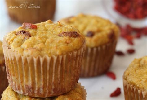 Paleo Parsnip Muffins with Orange + Goji Berries