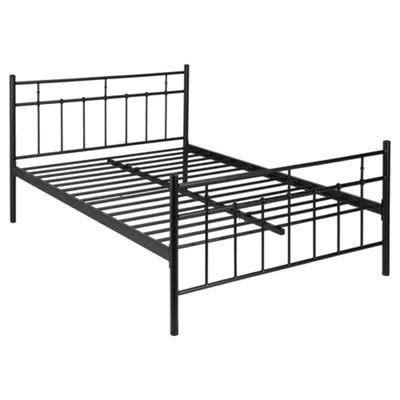 Buy Caen Double Metal Bed Frame, Black from our Small Doubles range - Tesco