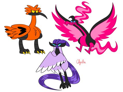 Galarian Legendary Birds by cdgzilla9000 on DeviantArt