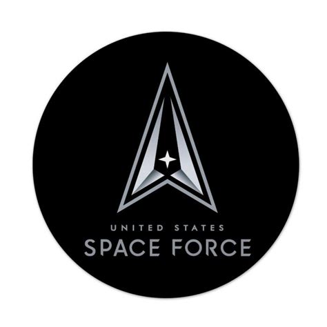 Space Force Delta Logo Round 7.5 Mousepad 1/4 Thick