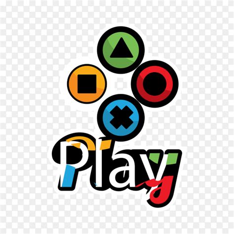 Joystick logo with flat design on transparent background PNG - Similar PNG