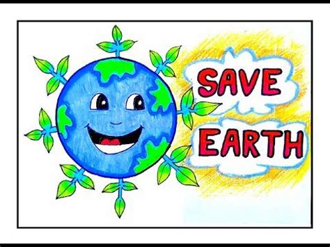 #Earthdaydrawing EARTH DAY POSTER/WORLD EARTH DAY DRAWING FOR COMPETITION/SAVE EARTH POSTER ...