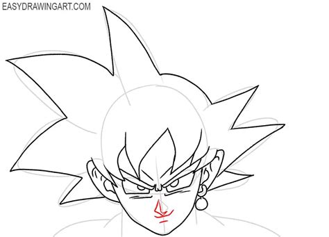 How to Draw Goku Face - Easy Drawing Art