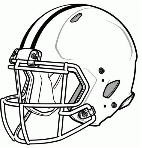 Football Helmet Coloring Pages - Coloring Home