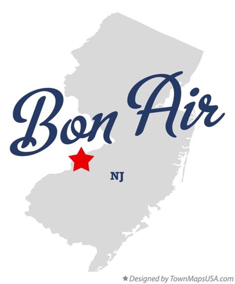 Map of Bon Air, NJ, New Jersey