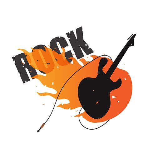 Rock music logo | Premium Vector