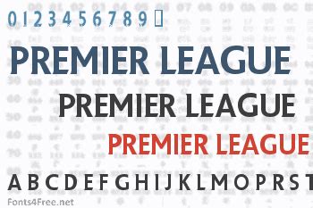 Premier League Font Download - Fonts4Free