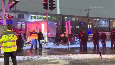 Metra accident: Southwest Service train hits car at 87th and Pulaski railroad crossing, 4 ...