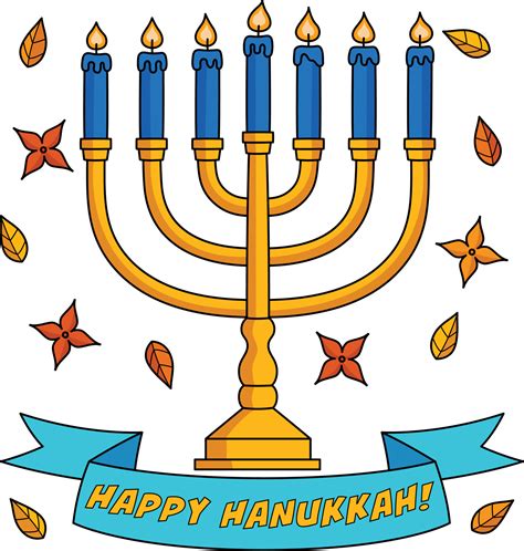 Happy Hanukkah Menorah Cartoon Colored Clipart 12902568 Vector Art at Vecteezy