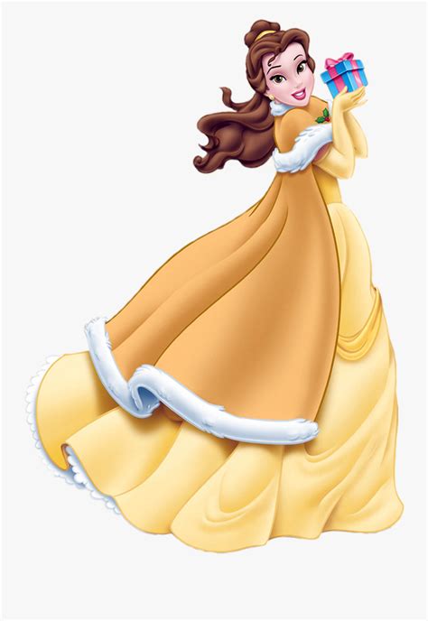 Disney Princess Christmas Belle , Free Transparent Clipart - ClipartKey