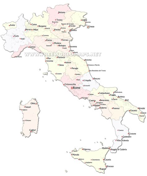 Italy Political Map