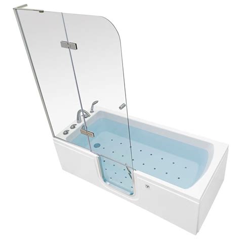 Ella's Bubbles Laydown 32x72 Walk-In Tub with Shower Screen LA3272 | Walk in bathtub, Walk in ...