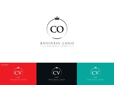 Modern Co Logo Icon, Creative Circle CO Crown Logo Vector Art 32973460 ...