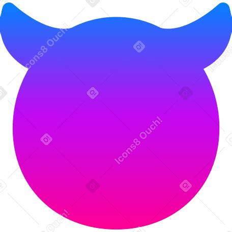 Blue devil Illustration in PNG, SVG