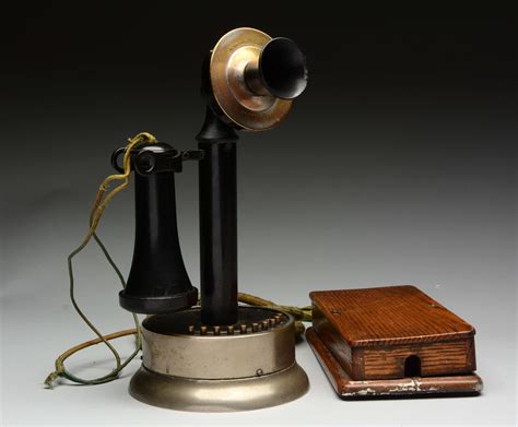 Lot Detail - RARE CANDLESTICK PHONE W/ BUTTONS.