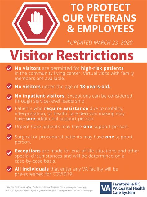 Fayetteville VA Hospital Restrictions | Fayetteville Area SHRM (FASHRM)