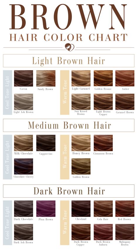 40 Shades Of Brown Hair Color Chart To Suit Any Complexion