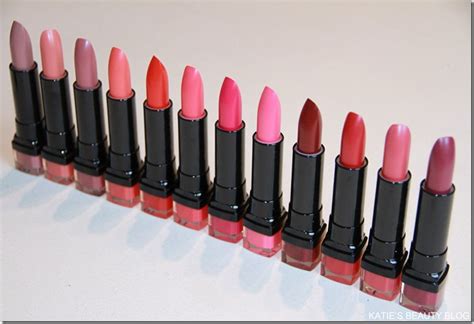 Bourjois Rouge Edition Lipsticks Swatches & Reviews! - Katie Snooks