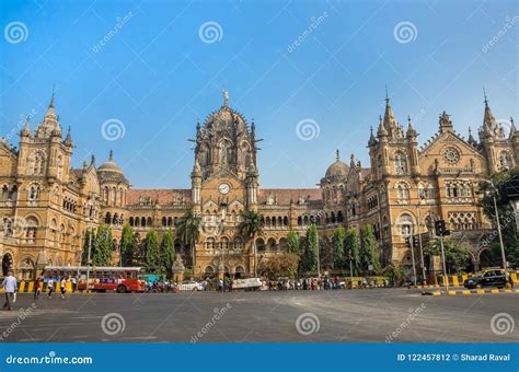 Chhatrapati Shivaji Terminus Railway Station or Victoria Terminus in ...