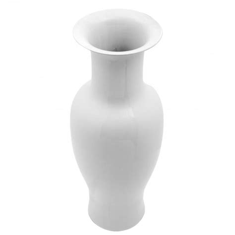 Oriental Furniture 36" Tall Antique White Porcelain Vase | Perigold