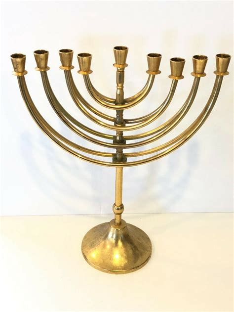 Vintage Jewish Hanukkah Chanukah Menorah Jerusalem Israel Hebrew Judaica Judaism | eBay ...