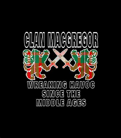 Macgregor Scottish Tartan Scotland Family Clan Name Digital Art by Quynh Vo