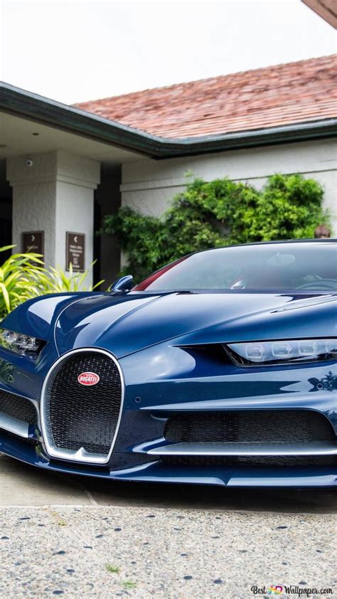 Bugatti Chiron - blue 2K wallpaper download