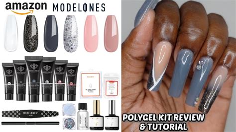 ModelOnes Polygel Kit Review | Hollywood Daylight 6 pc Kit - YouTube